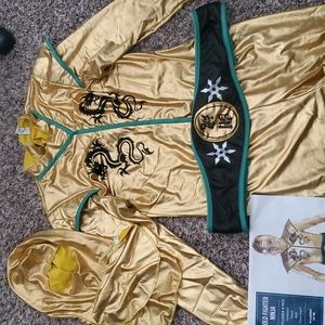 Gold Ninja Fighter Costume